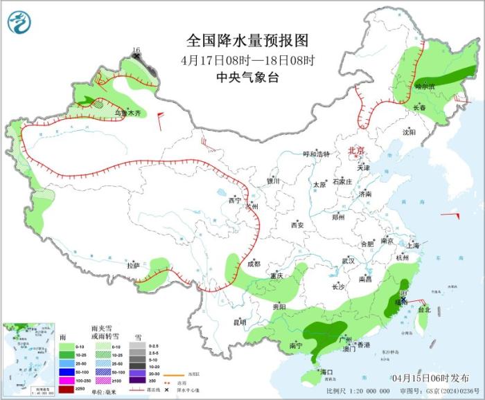 江南华南等地降雨将增强 北方地区将出现降雨过程