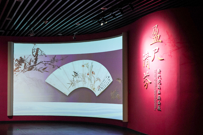 “清代花鸟画扇面展”在广西博物馆开展