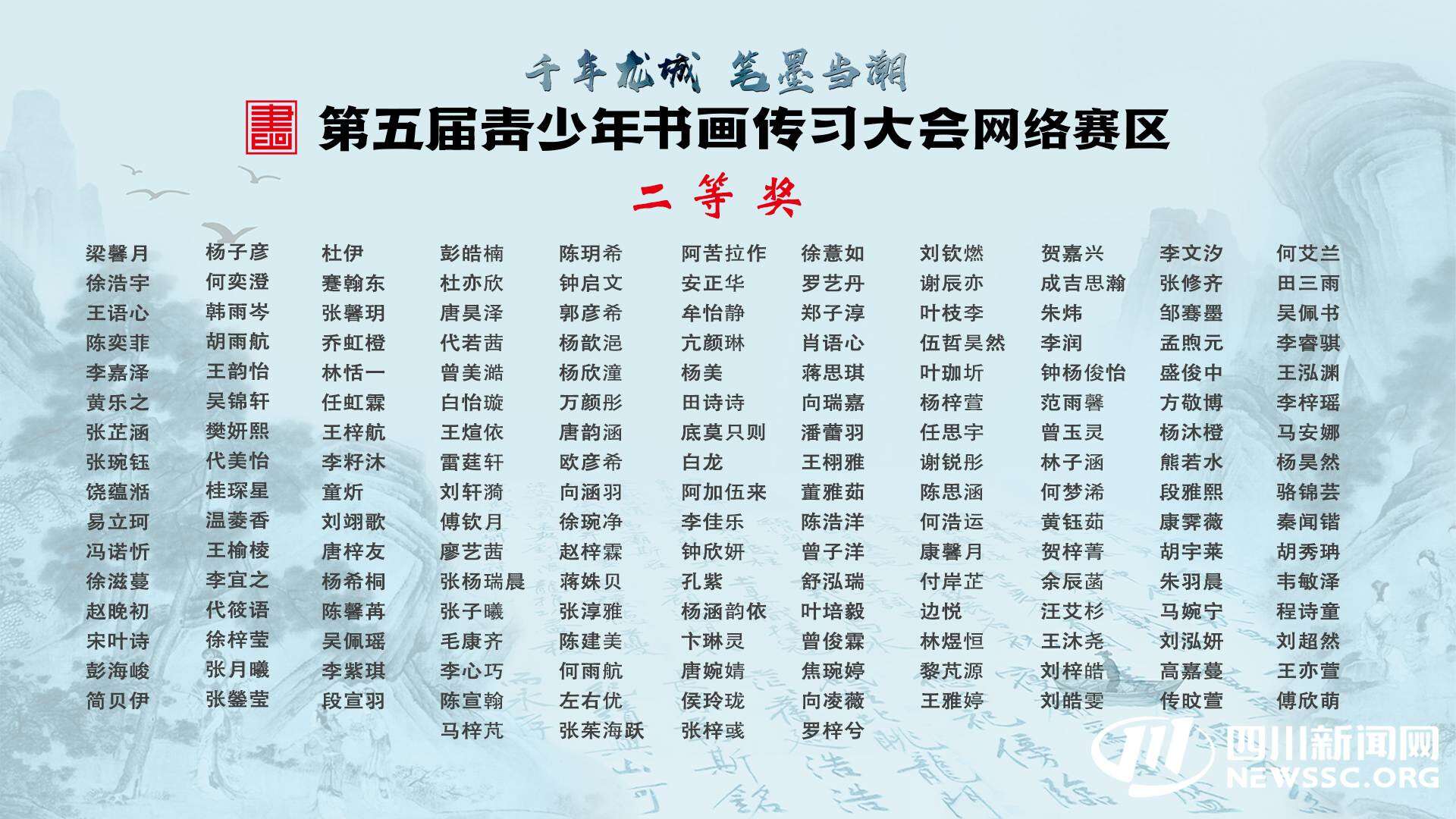恭喜!第五届青少年书画传习大会网络赛区决赛在泸县收官 这些选手获奖丨千年泸县 笔墨当潮 恭喜!第五届青少年书画传习大会网络赛区决赛在泸县收官 这些选手获奖丨千年泸县 笔墨当潮
