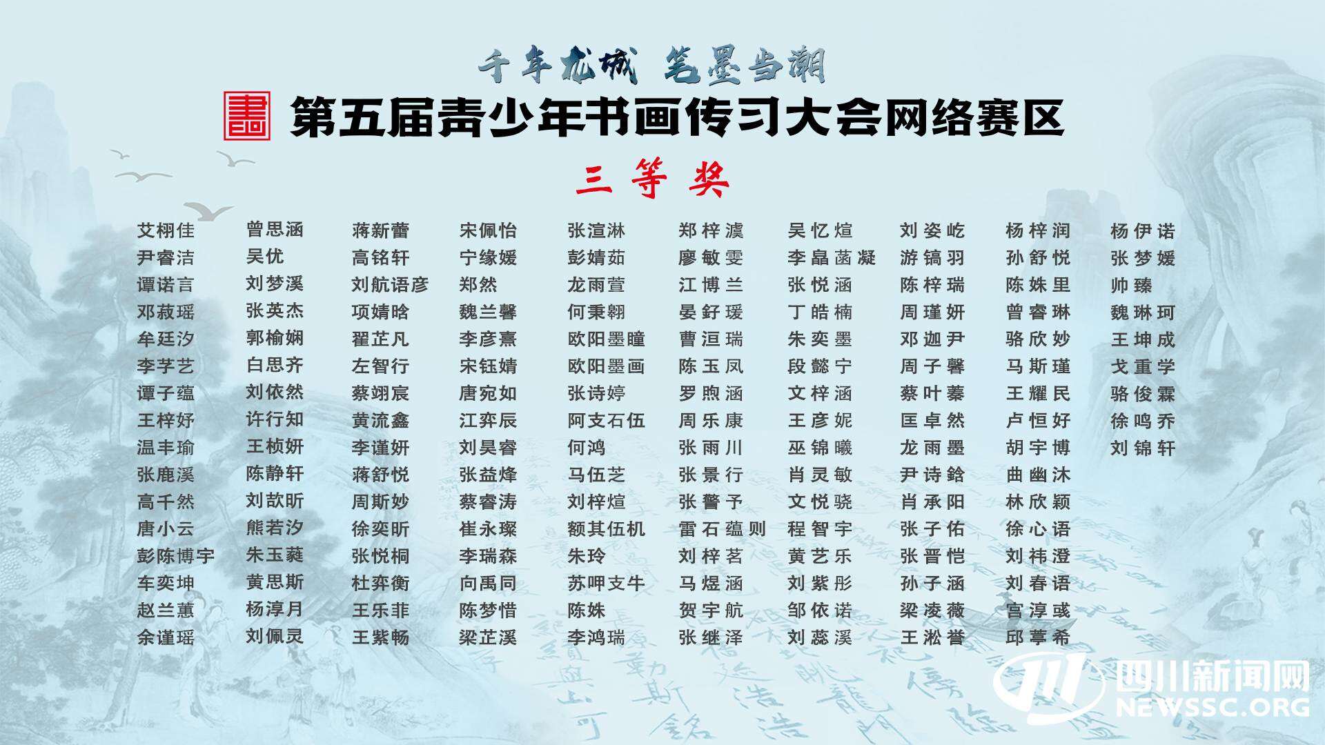恭喜!第五届青少年书画传习大会网络赛区决赛在泸县收官 这些选手获奖丨千年泸县 笔墨当潮 恭喜!第五届青少年书画传习大会网络赛区决赛在泸县收官 这些选手获奖丨千年泸县 笔墨当潮