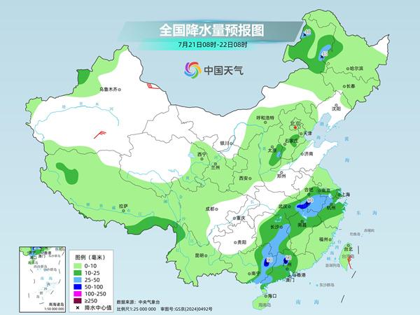 广西等地强降雨持续局地有大暴雨 四川盆地和新疆多地天气酷热