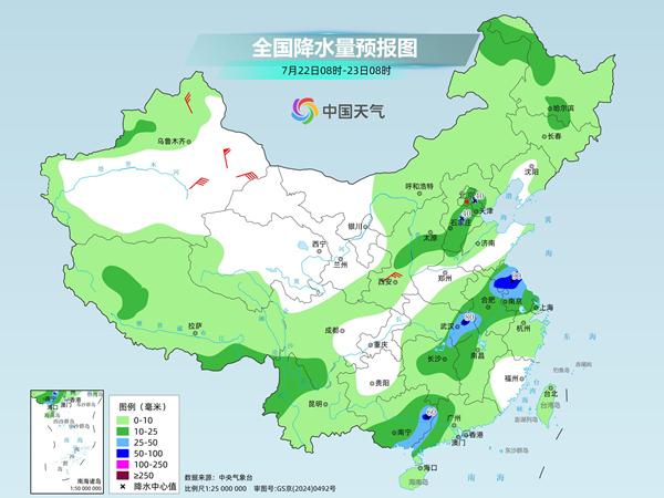 广西等地强降雨持续局地有大暴雨 四川盆地和新疆多地天气酷热