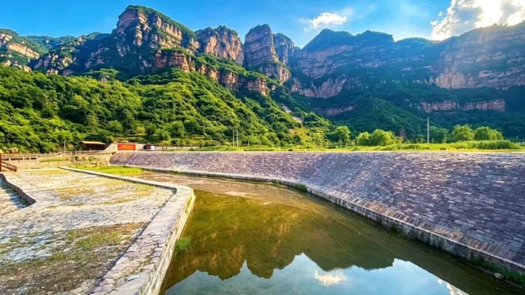 国内首个,坐标红旗渠风景区,空心坝工程解锁新体验 图片