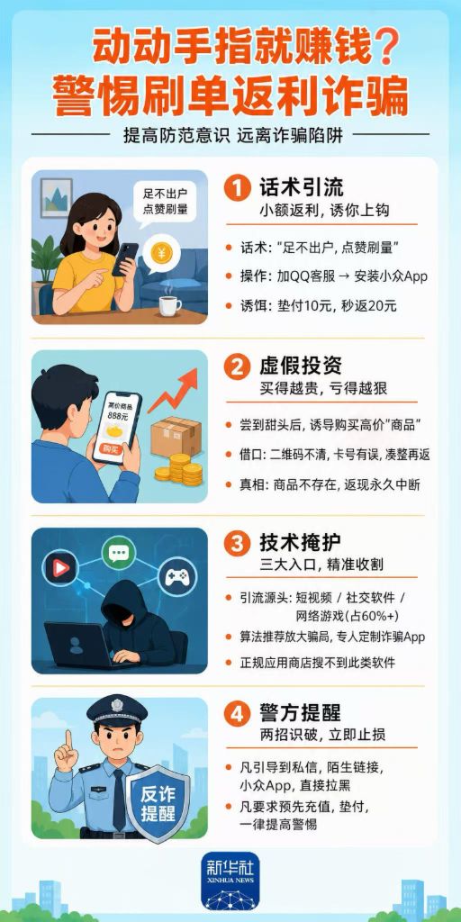动动手指就能赚钱?你可能正在遭遇诈骗