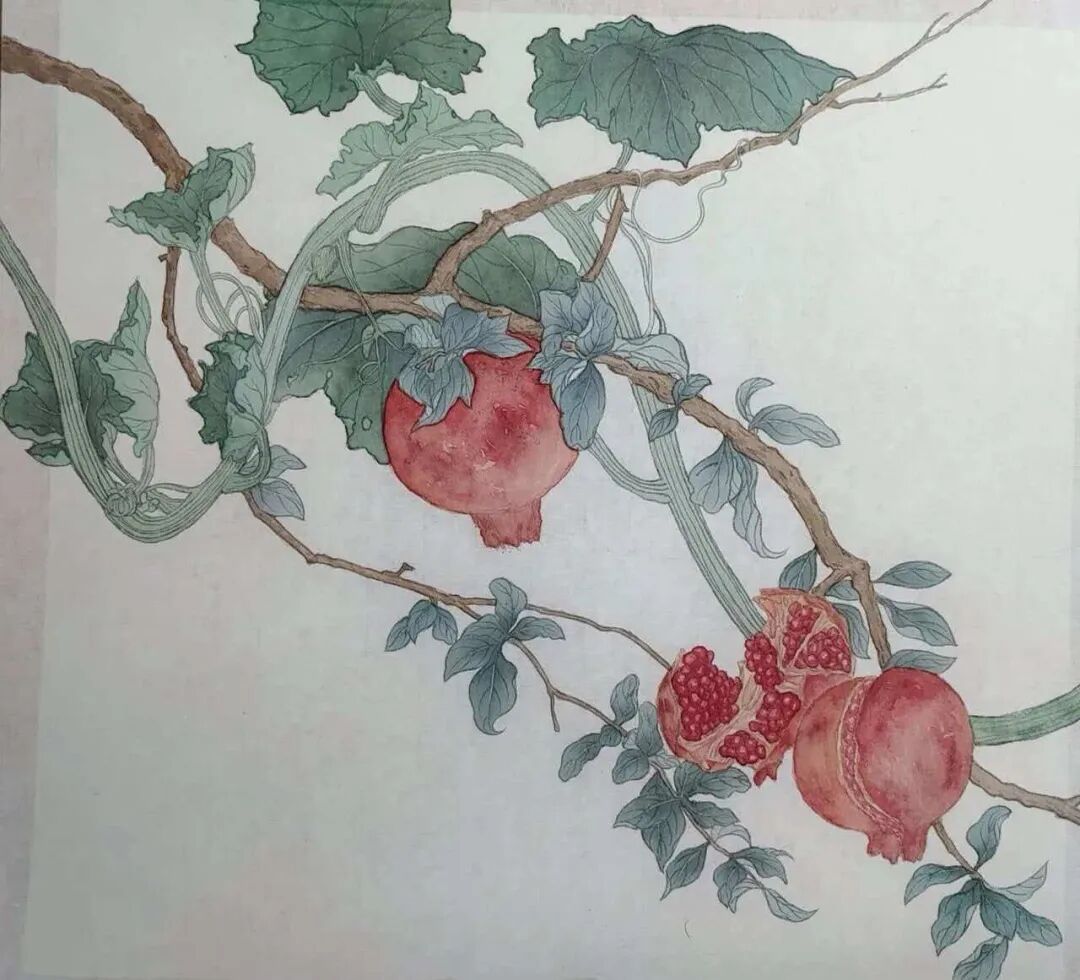 第二届“石榴花开 籽籽同心”全区大学生铸牢中华民族共同体意识书画艺术作品展在内蒙古美术馆展出