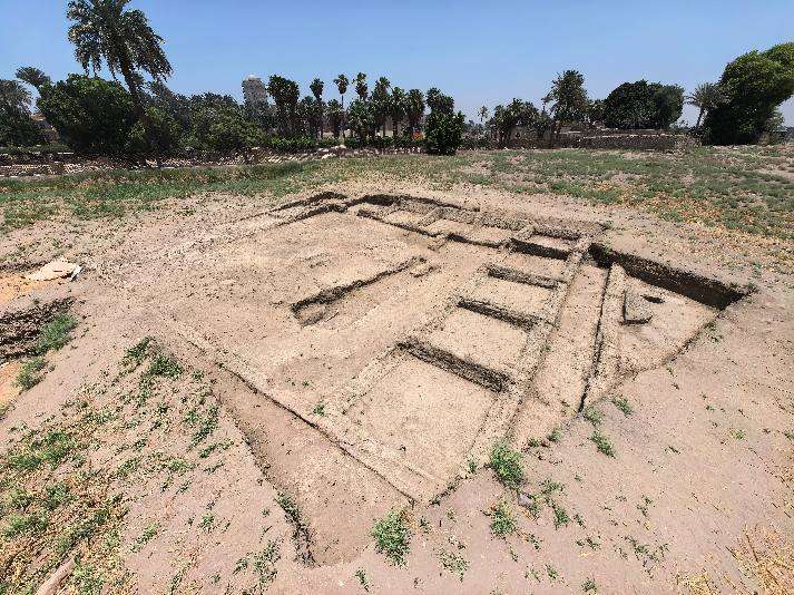 中埃联合考古队在塞赫迈特神庙遗址发现一批重要遗迹和文物 The mudbrick structure