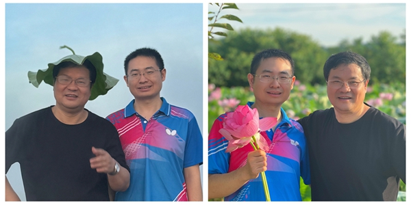 党西强教授与重回医院的小刘医生合影
