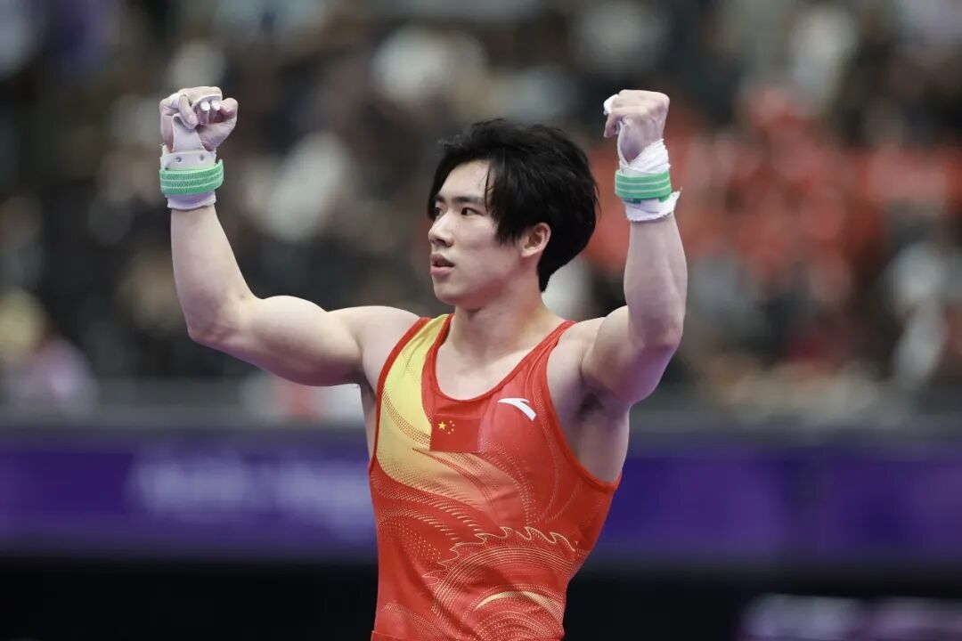 中国体操男团斩获亚运第13冠!广西名将兰星宇助力男团夺金