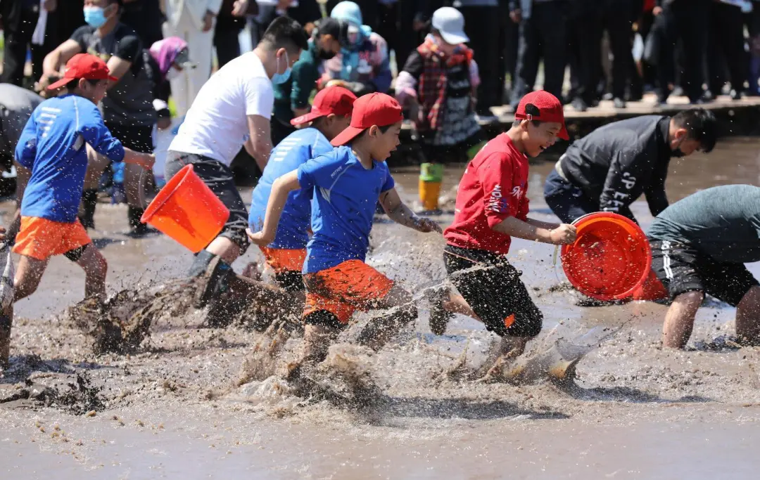 插秧比赛、捉泥鳅比赛、趣味抓鸭子……兴安盟稻田文化展示活动嗨翻了！