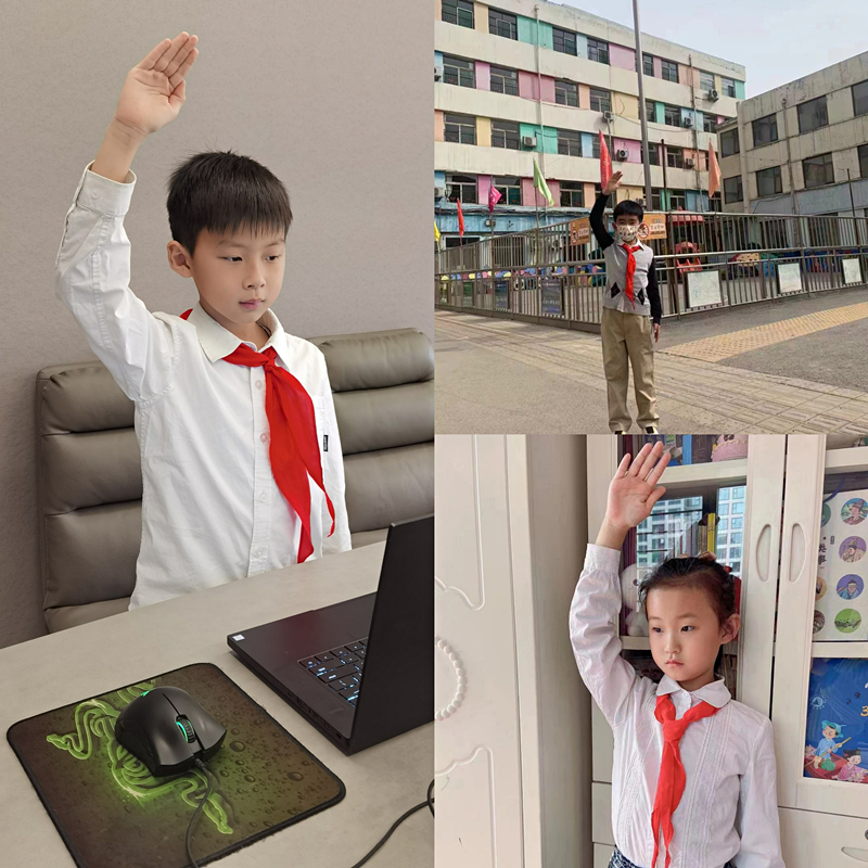疫情之下特殊的升旗仪式