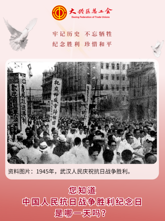 北京大兴区2022年抗日战争胜利纪念日线上答题活动