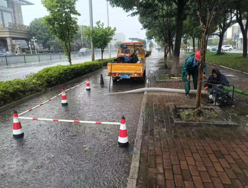 以“汛”为令 江苏苏州高铁新城全力筑牢防汛救险安全线