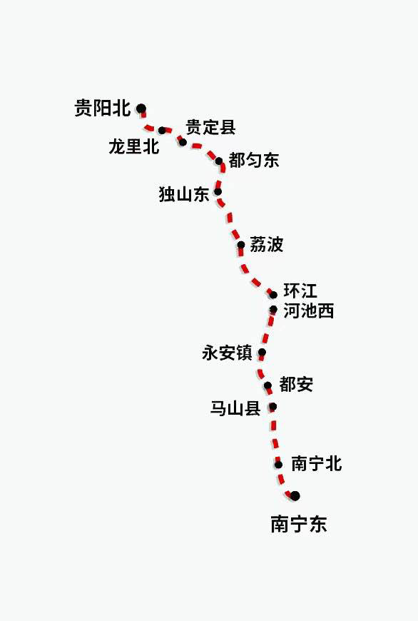 贵南高铁都安段线路图图片