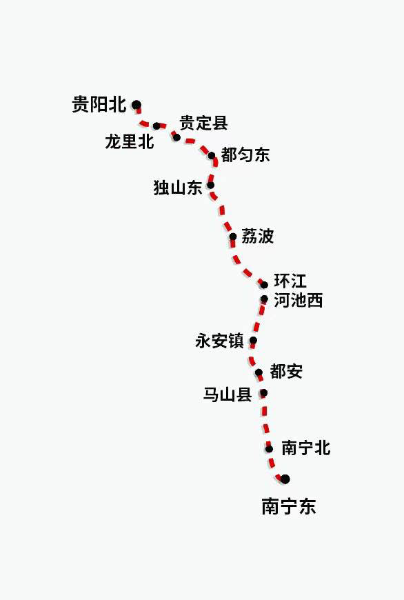 贵南高铁线路图都安图片