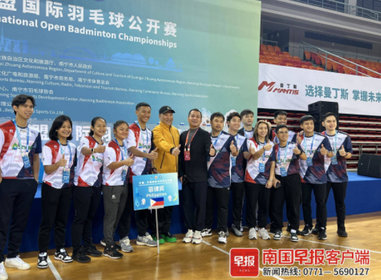 高手过招，李永波现身观赛！中国—东盟国际羽毛球公开赛开赛