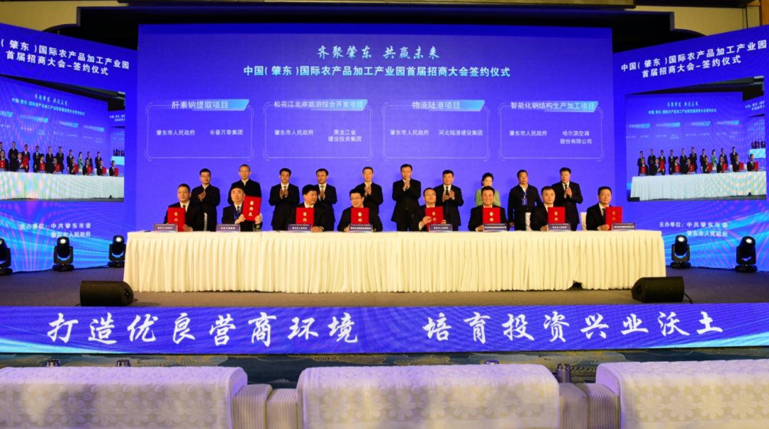 签约项目29个 签约金额157.8亿元 中国（肇东）国际农产品加工产业园首届招商大会举行
