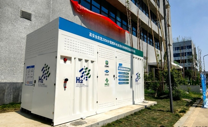 西南首个220kw氢燃料应急发电系统在新都投入使用