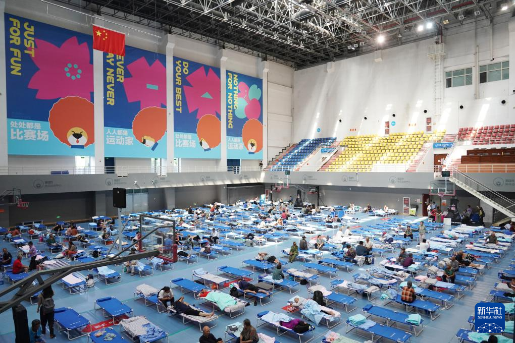 探访北京市平谷区体育中心安置点