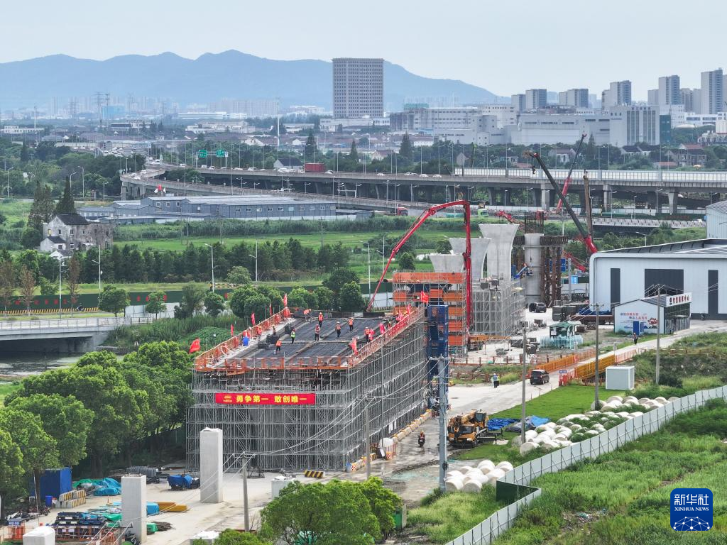 高铁苏州北站快速联络道项目施工有序推进
