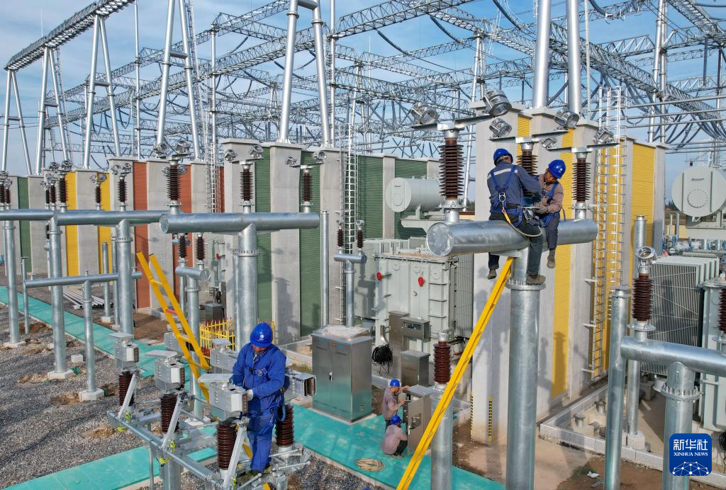 河北邢台：邢台北500千伏超高压变电站建设忙
