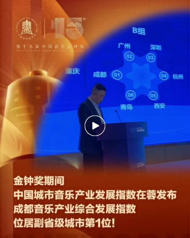 《2025中国城市音乐产业发展指数研究报告》发布！成都获多项第