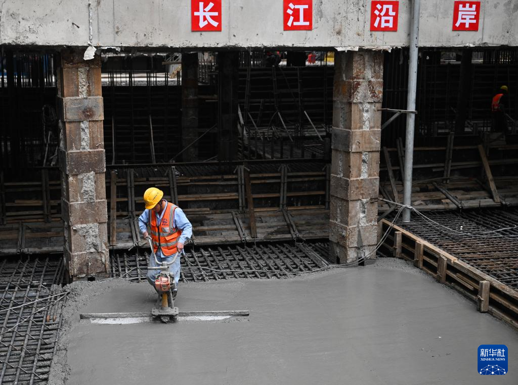 新建沪宁合高铁海门北站核心区基坑底板顺利封底