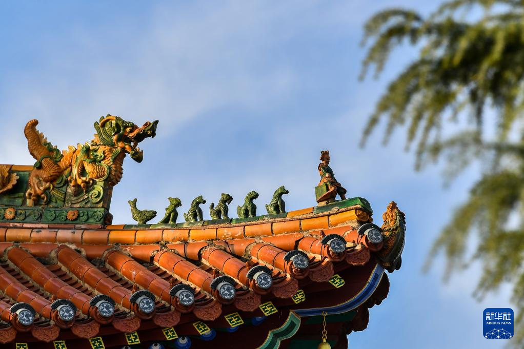 住在古建顶上的“精灵”