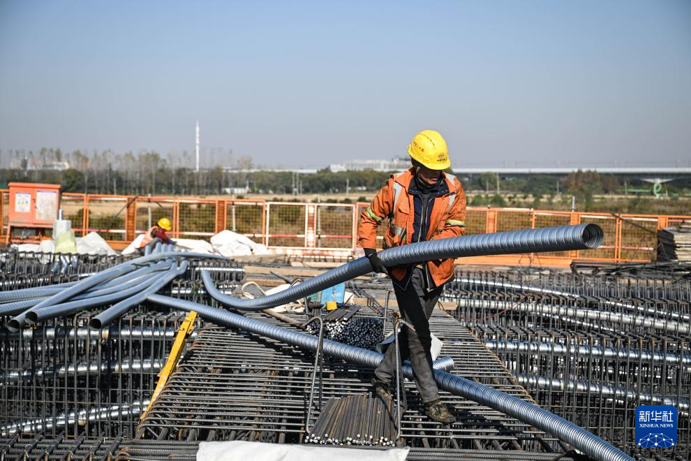 高铁苏州北站快速联络道项目施工加速推进