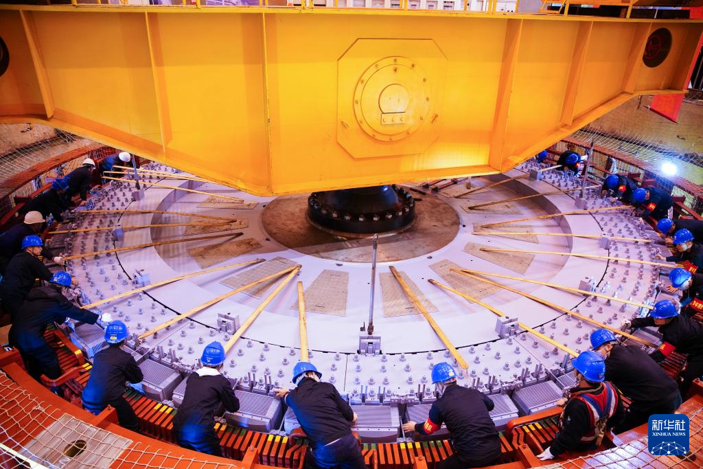 福建水口水电站5号机组大修