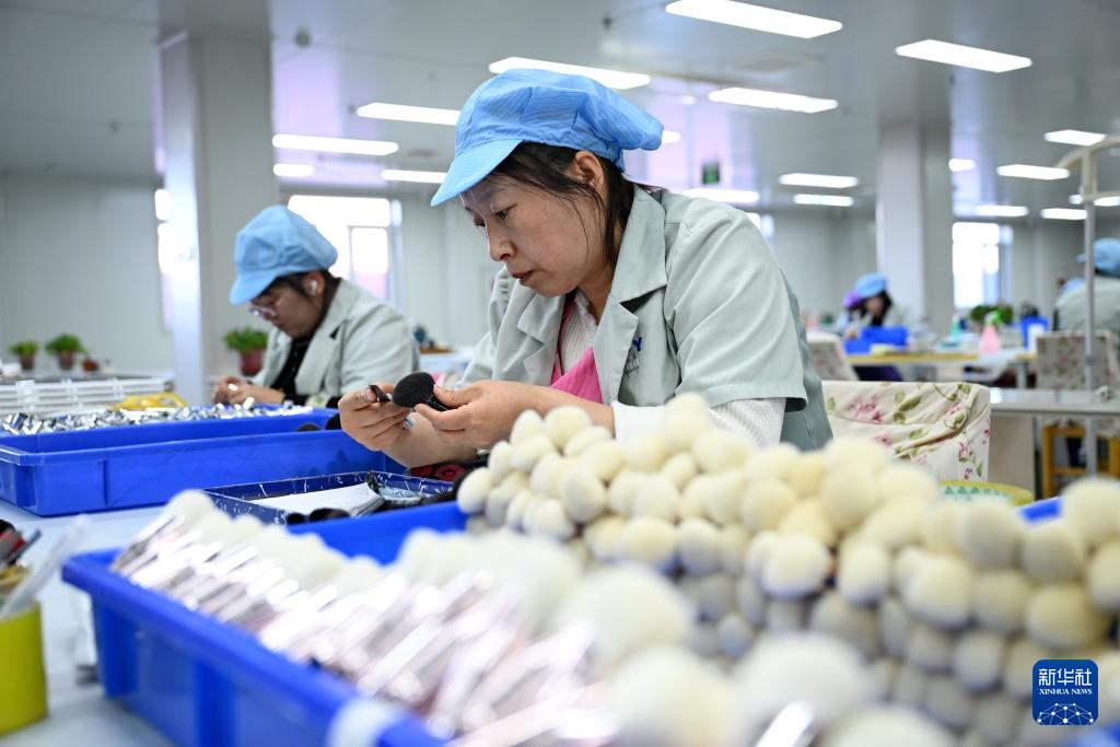 河北青县：化妆刷“刷”出30亿级“美丽经济”