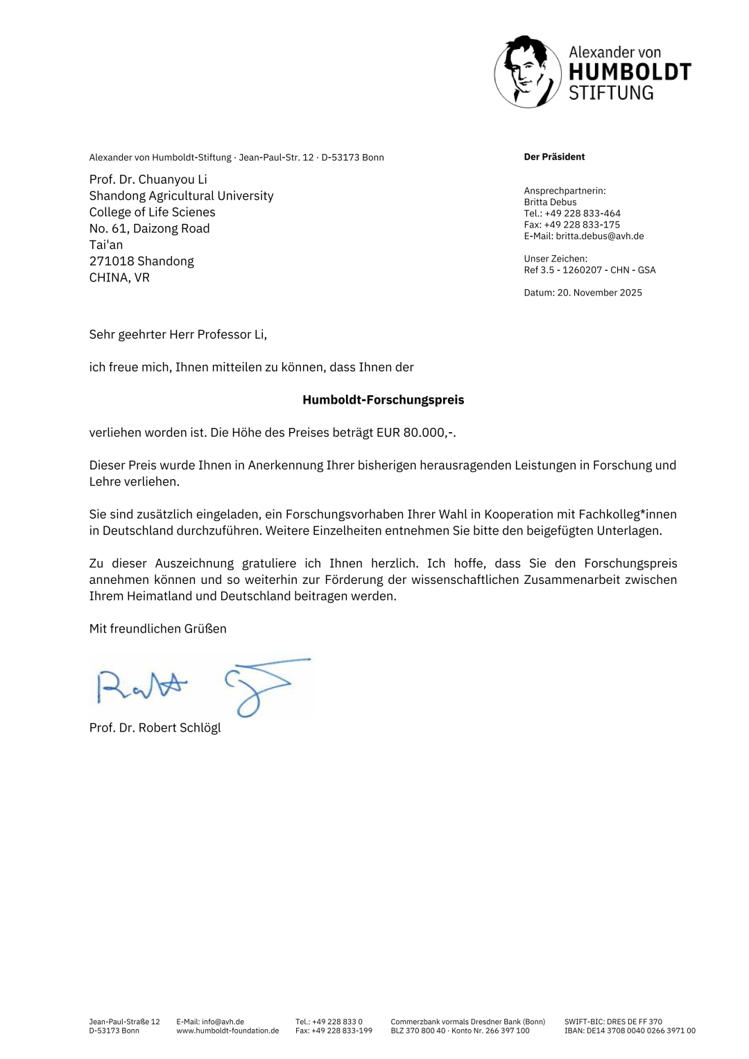 重磅!山东农大这位教授获国际顶尖学界“最高荣誉” 重磅!山东农大这位教授获国际顶尖学界“最高荣誉”