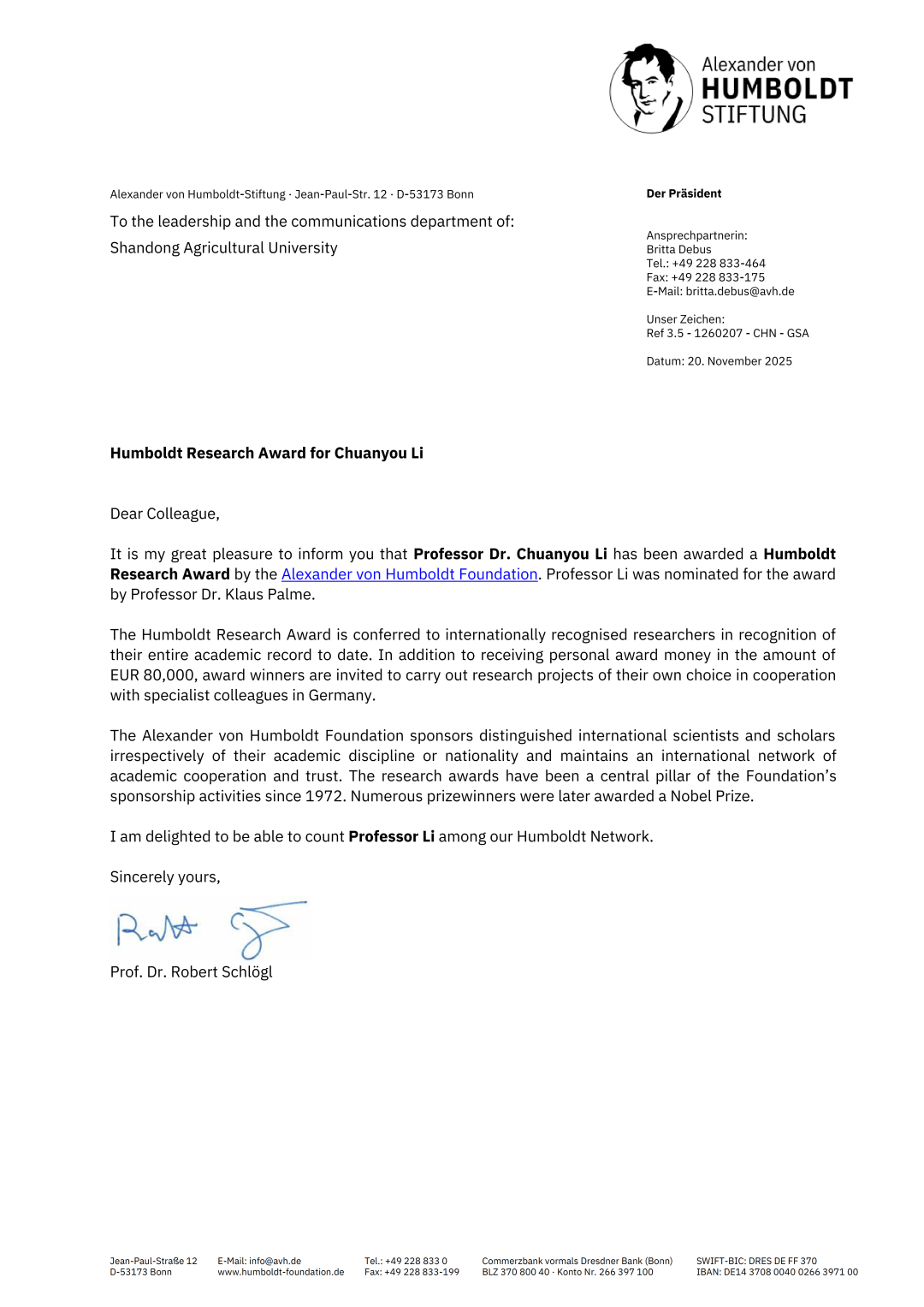 重磅!山东农大这位教授获国际顶尖学界“最高荣誉” 重磅!山东农大这位教授获国际顶尖学界“最高荣誉”