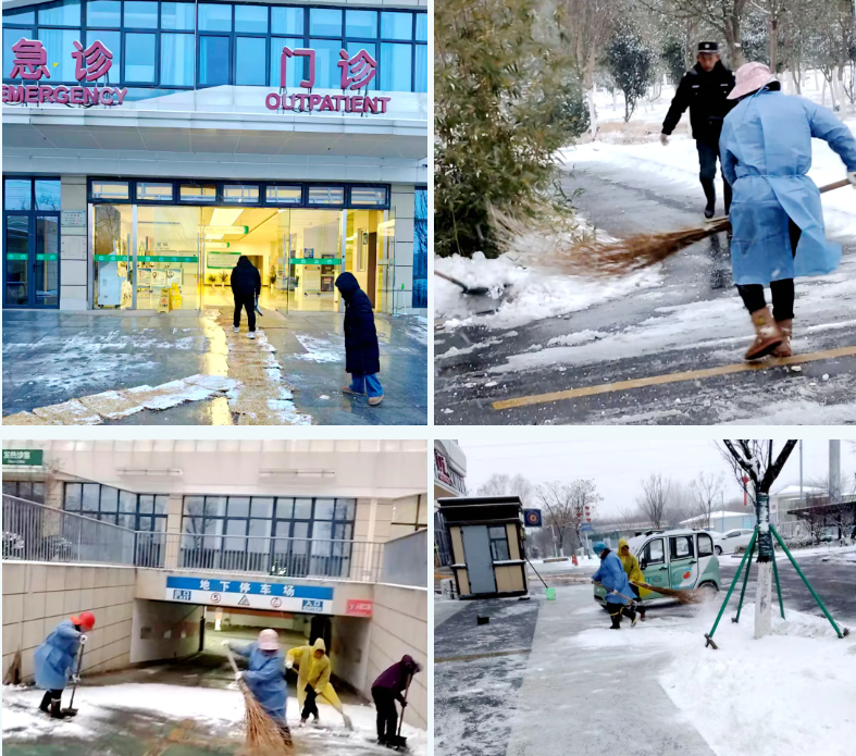 南京市江北新区长芦街道迅速应对降雪全力护航居民安全