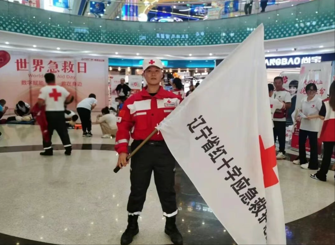 痛心!辽宁一大学生救落水父子不幸牺牲 金城龙于2023年9月参加辽宁省红十字救援队宣讲活动