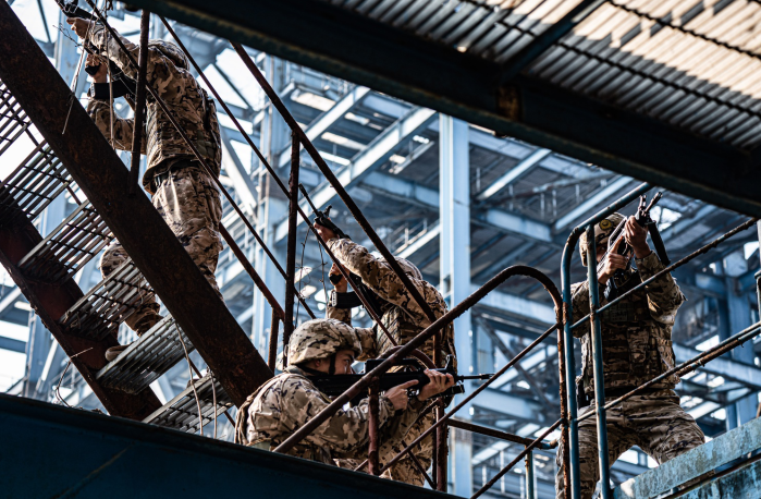 武警重庆总队执勤第五支队开展捕歼战斗演练