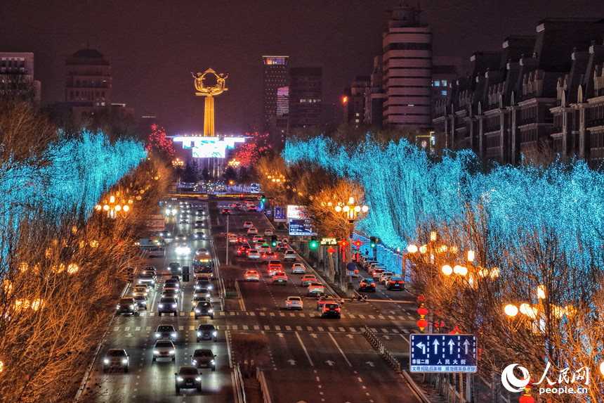 长春人民大街沿线。人民网记者 李洋摄