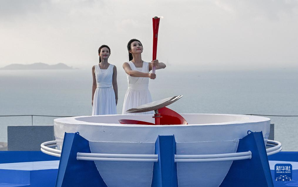 第六届亚沙会火种采集仪式在海南三亚举行