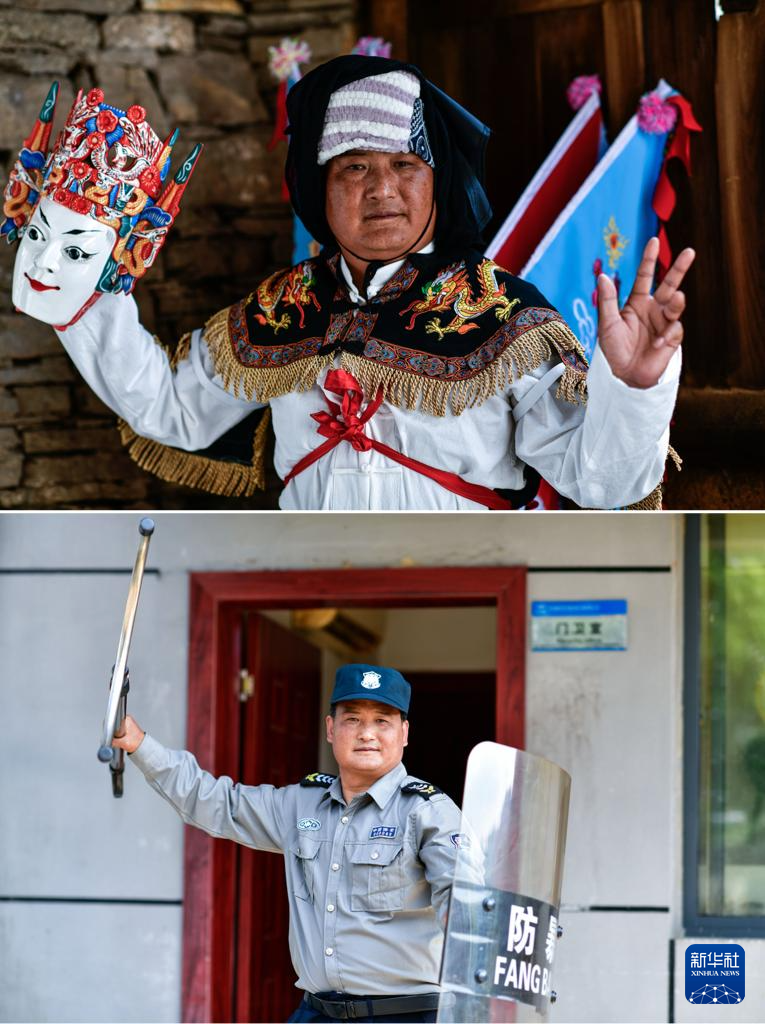 图片故事丨安顺地戏传人的“多面人生”