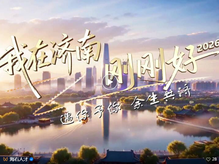 《我在济南刚刚好：遇你予你 余生共济》2026济南城市人才宣传片重磅发布！